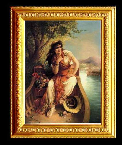framed  unknow artist Arab or Arabic people and life. Orientalism oil paintings 435, Ta3008-1